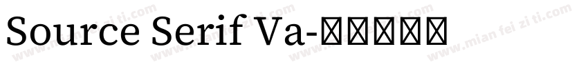 Source Serif Va字体转换